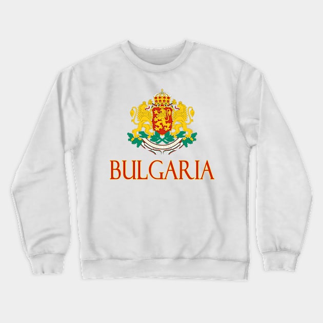 Bulgaria - Bulgarian Coat of Arms Design Crewneck Sweatshirt by Naves